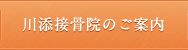 川添接骨院のご案内